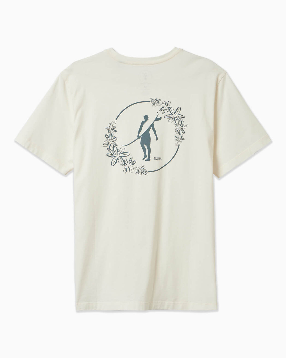 Natural t-shirt with a graphic design on the back against a white background #color_natural