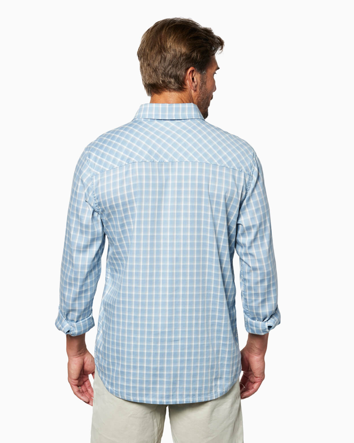 Pinnacle Sport Shirt | Blue Plaid