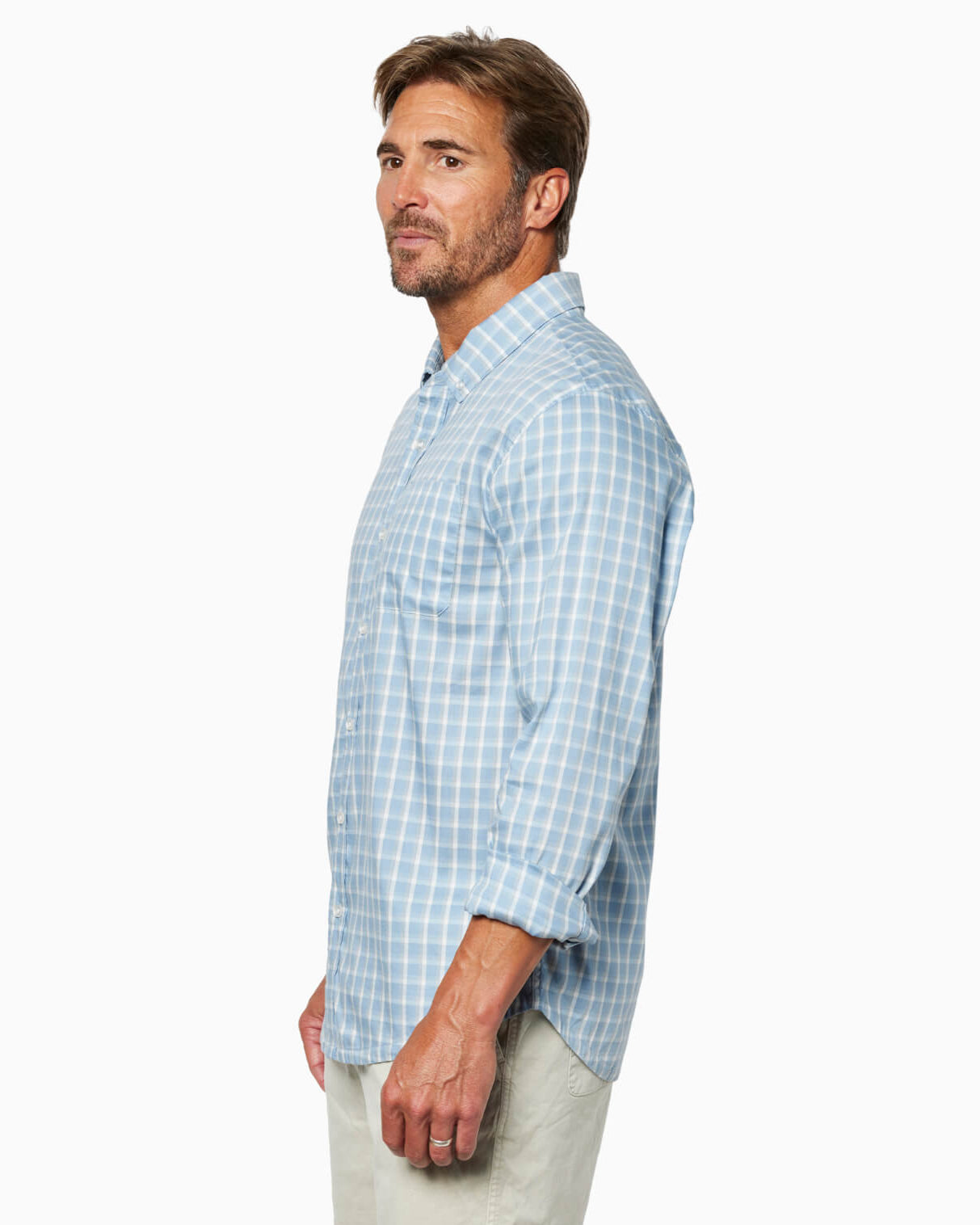 Pinnacle Sport Shirt | Blue Plaid