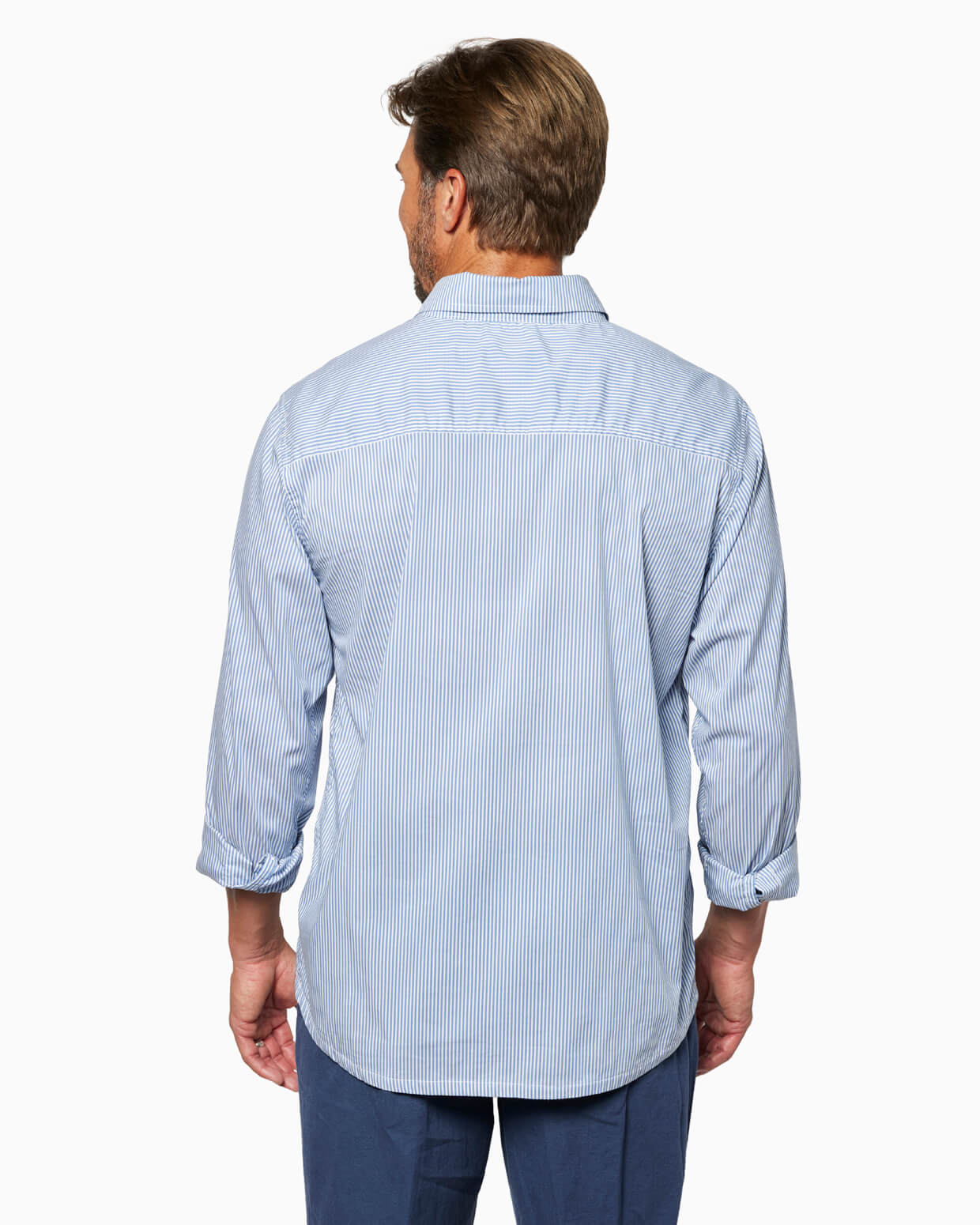 Pinnacle Sport Shirt | Blue Stripe