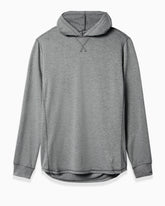 Men's dark heather grey hoodie from Toes on the Nose, front view, displayed on a plain background. #color_dark heather grey