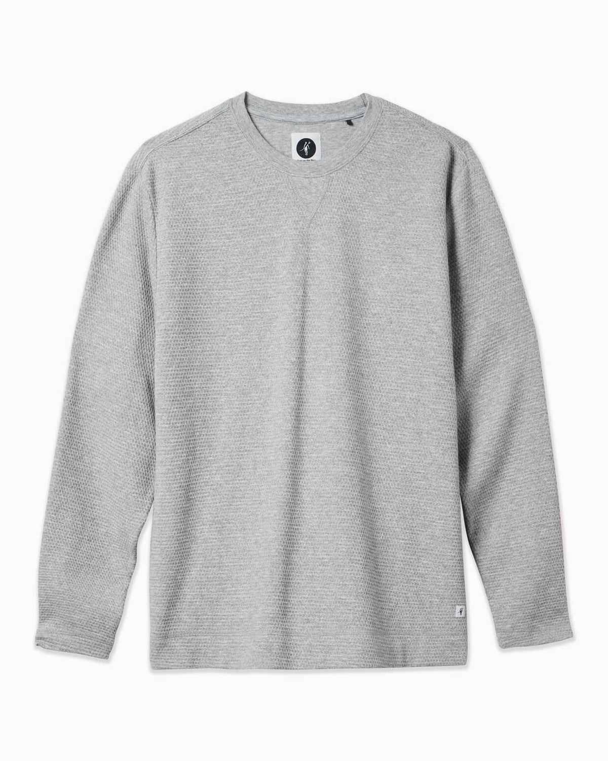 Light grey long-sleeve shirt on a white background #color_heather light grey