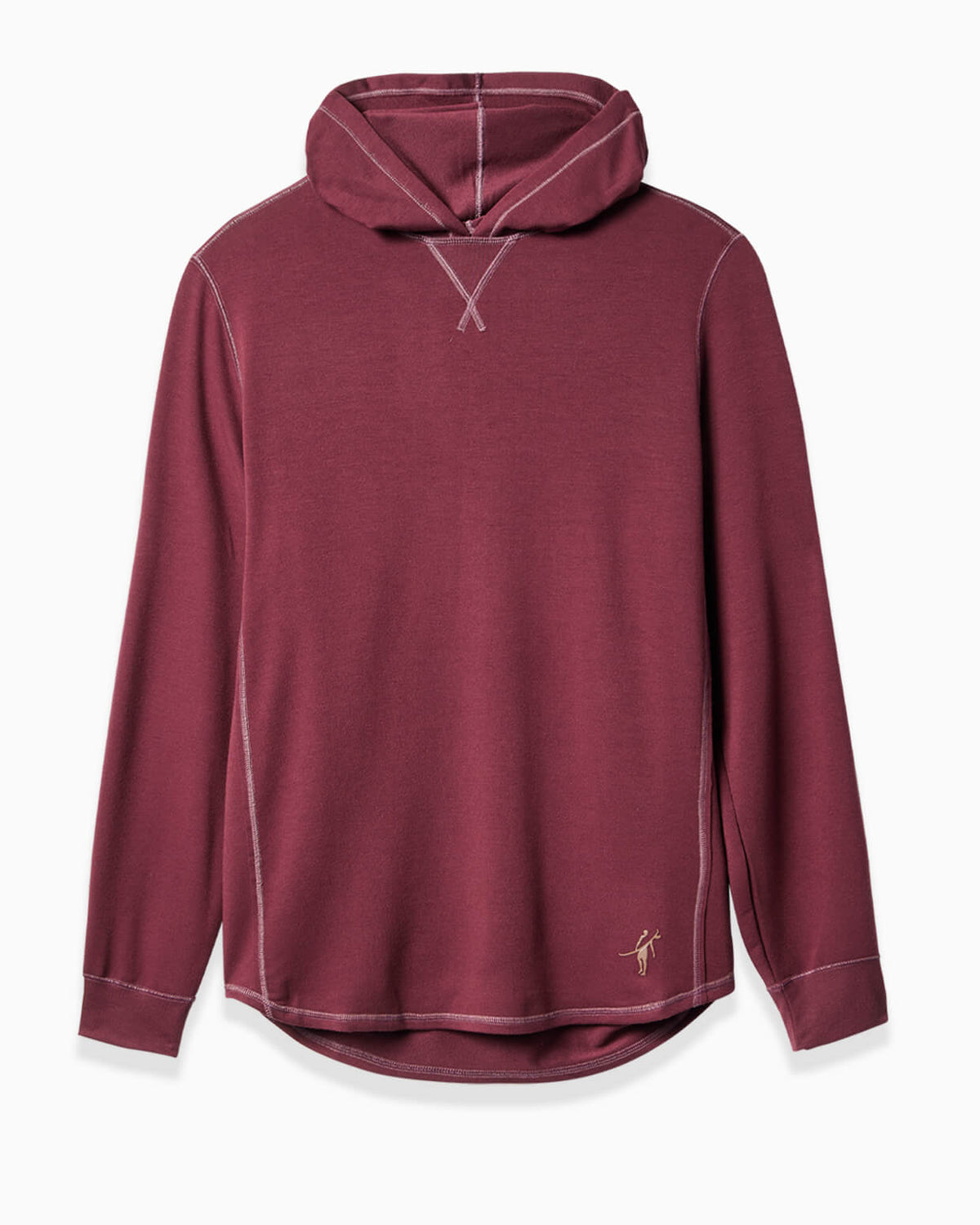 Men's merlot hoodie displayed on a clean background. #color_merlot