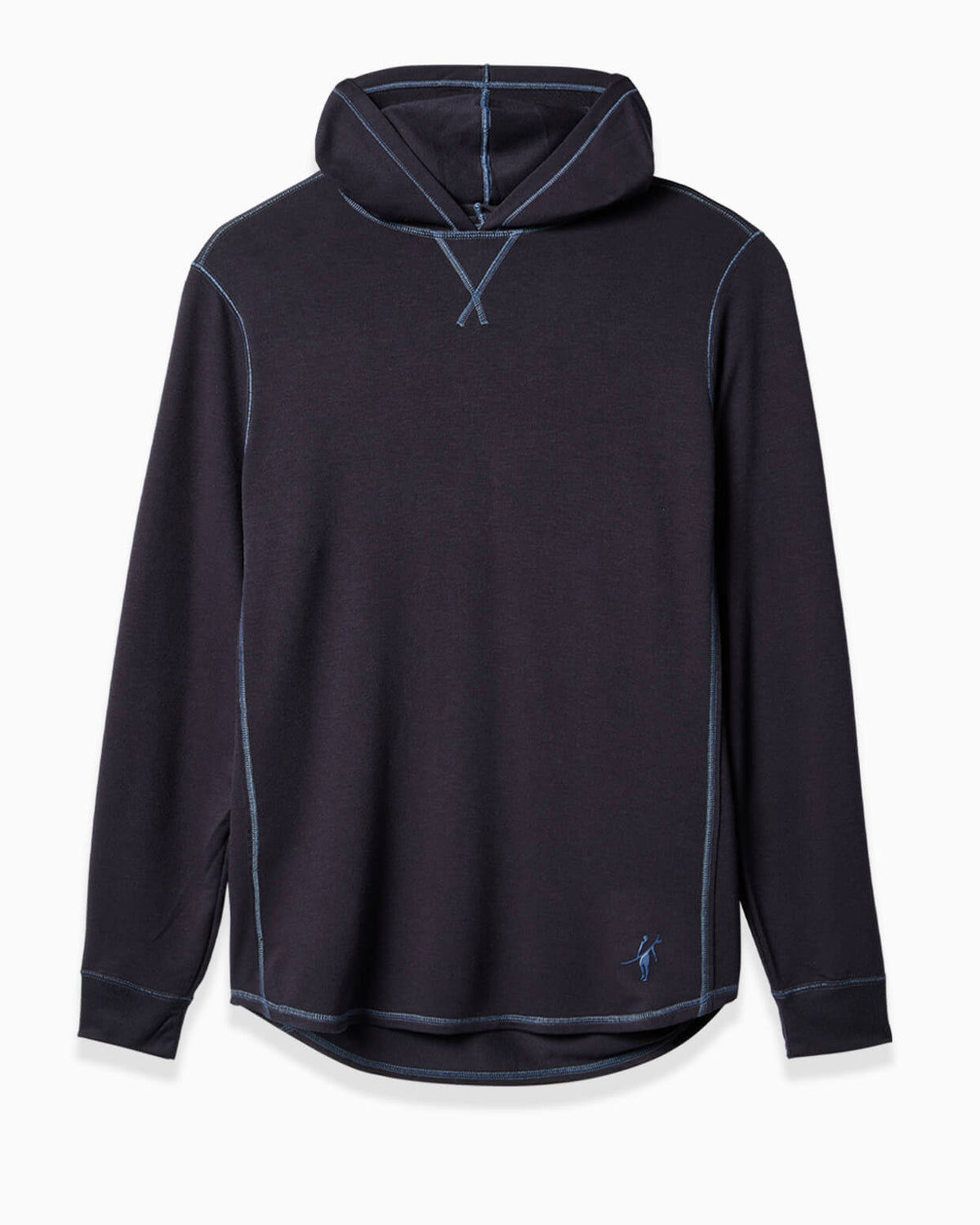 Men's navy hoodie displayed on a clean background. #color_navy