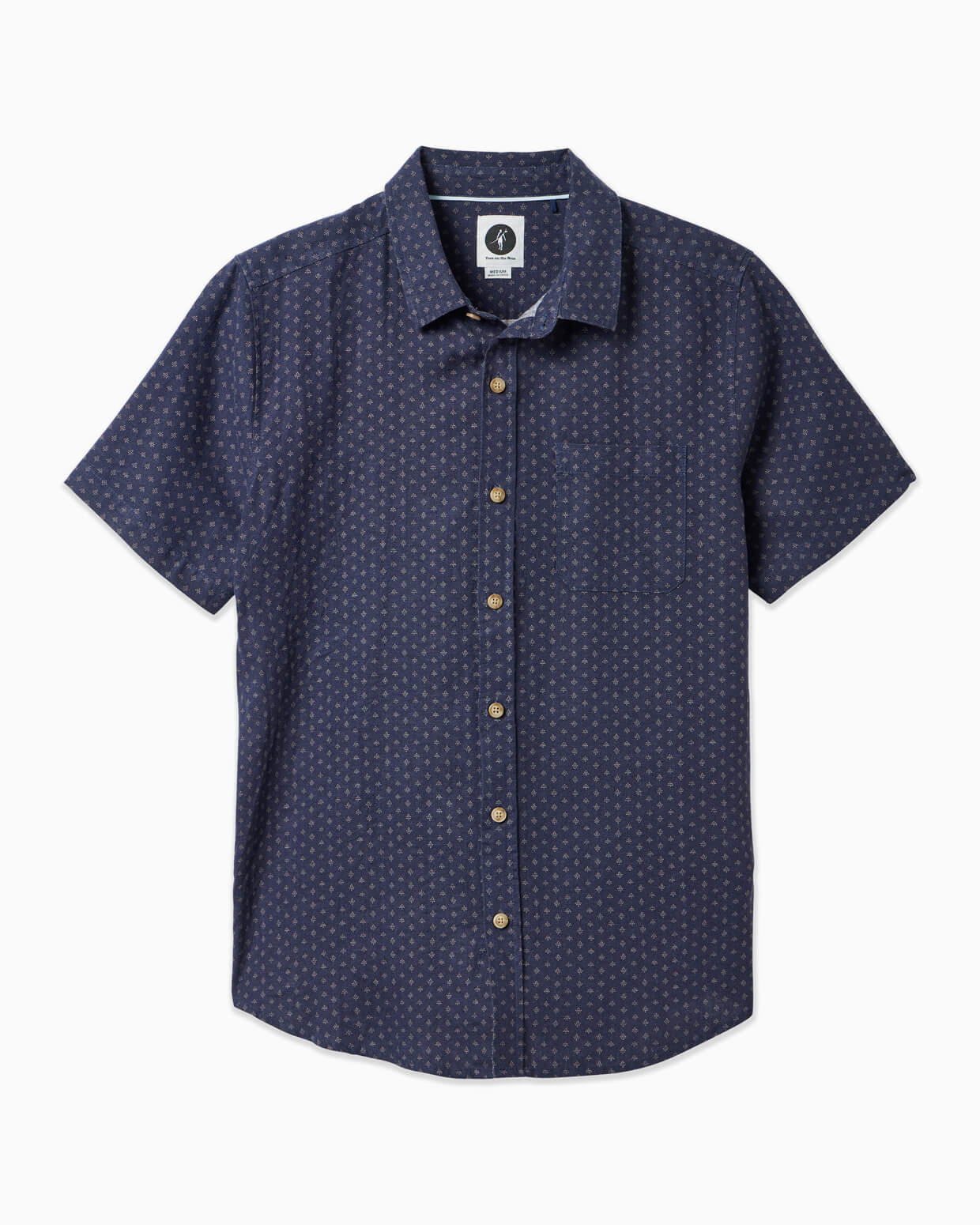 Coastline Woven | Navy Micro Mark