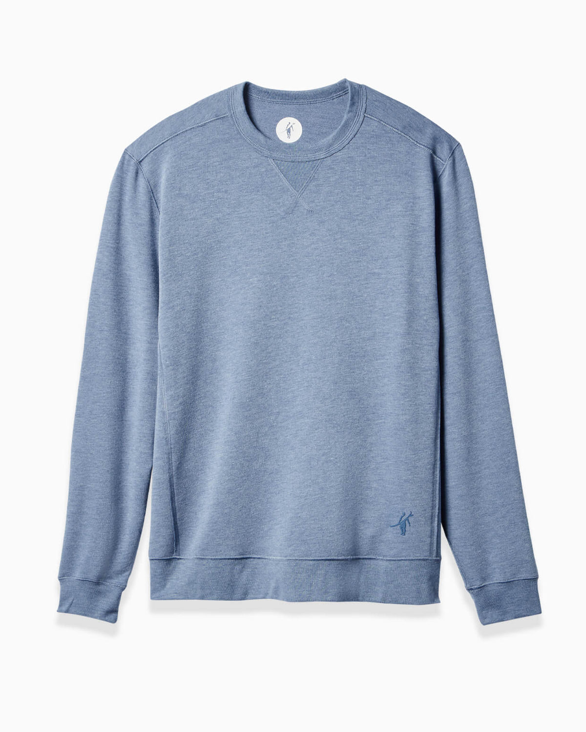 Men's ocean long-sleeve shirt from Toes on the Nose, displayed on a clean background. #color_ocean
