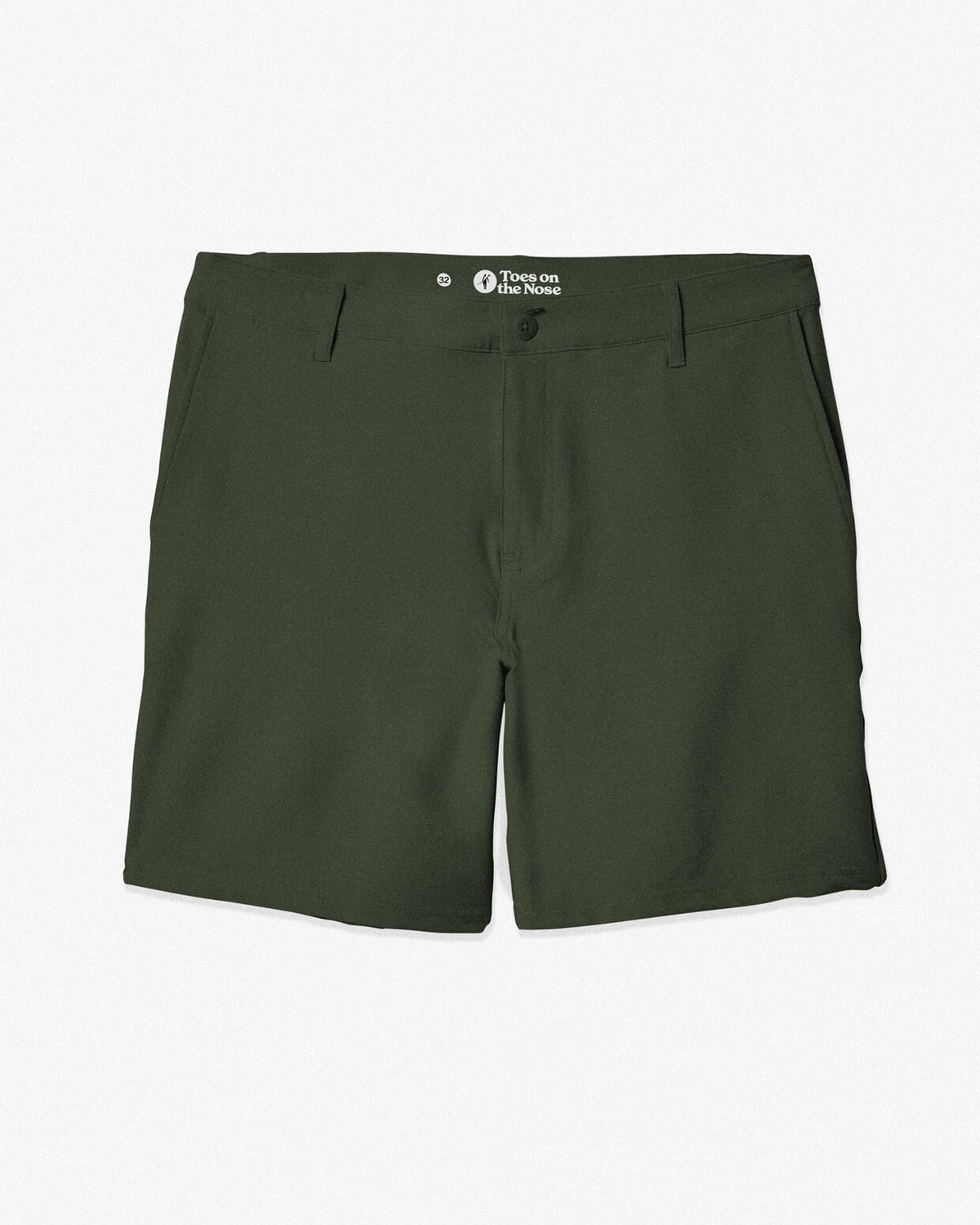 Men's olive shorts from Toes on the Nose, displayed on a clean background. #color_cojo olive