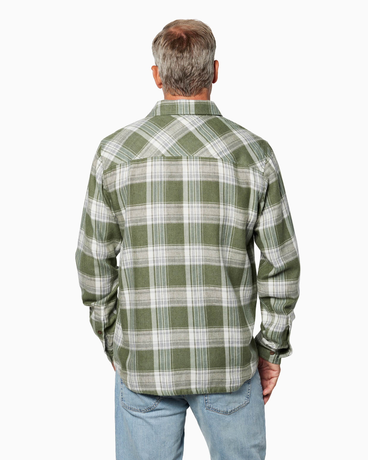 Monarch Flannel | Olive Plaid