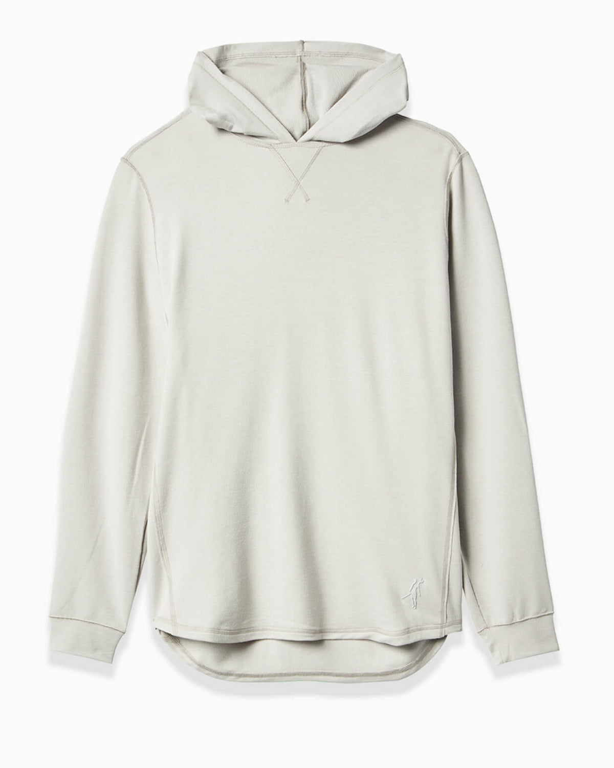 Men's oyster hoodie displayed on a clean background. #color_oyster