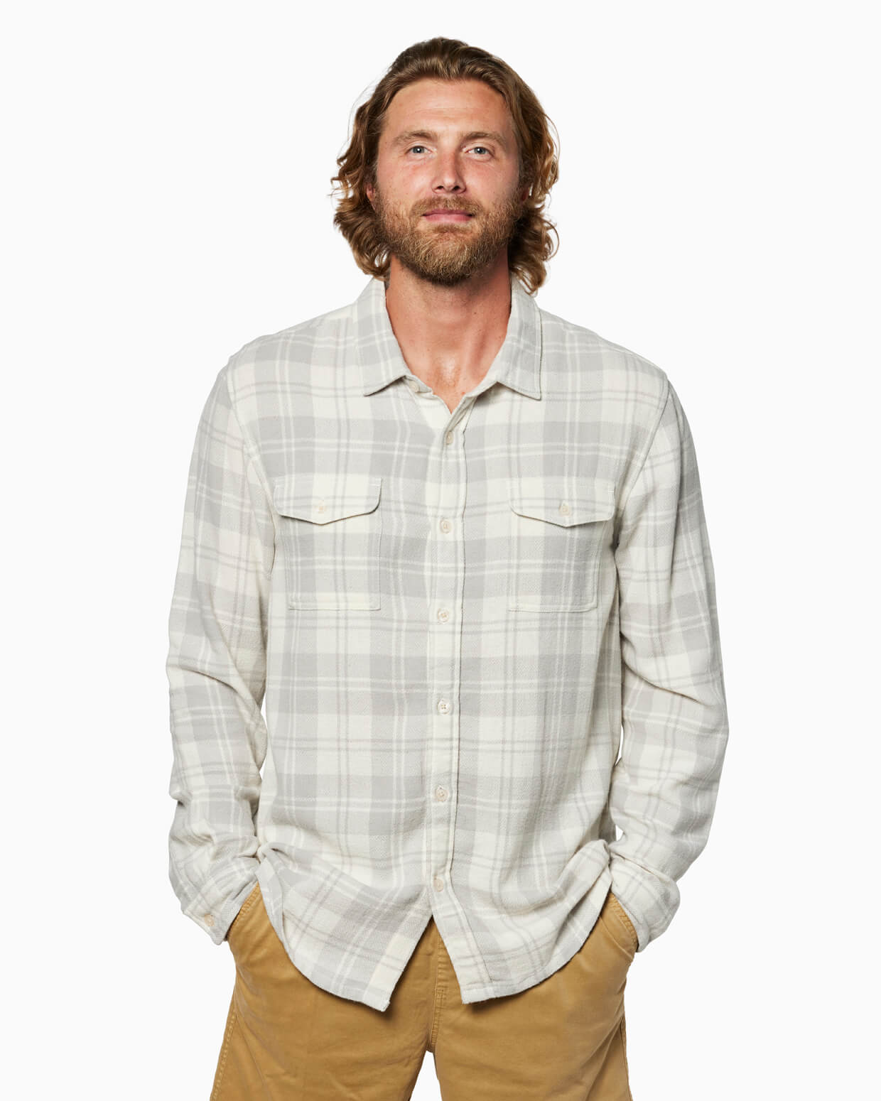 Oakmont Flannel | Vintage White