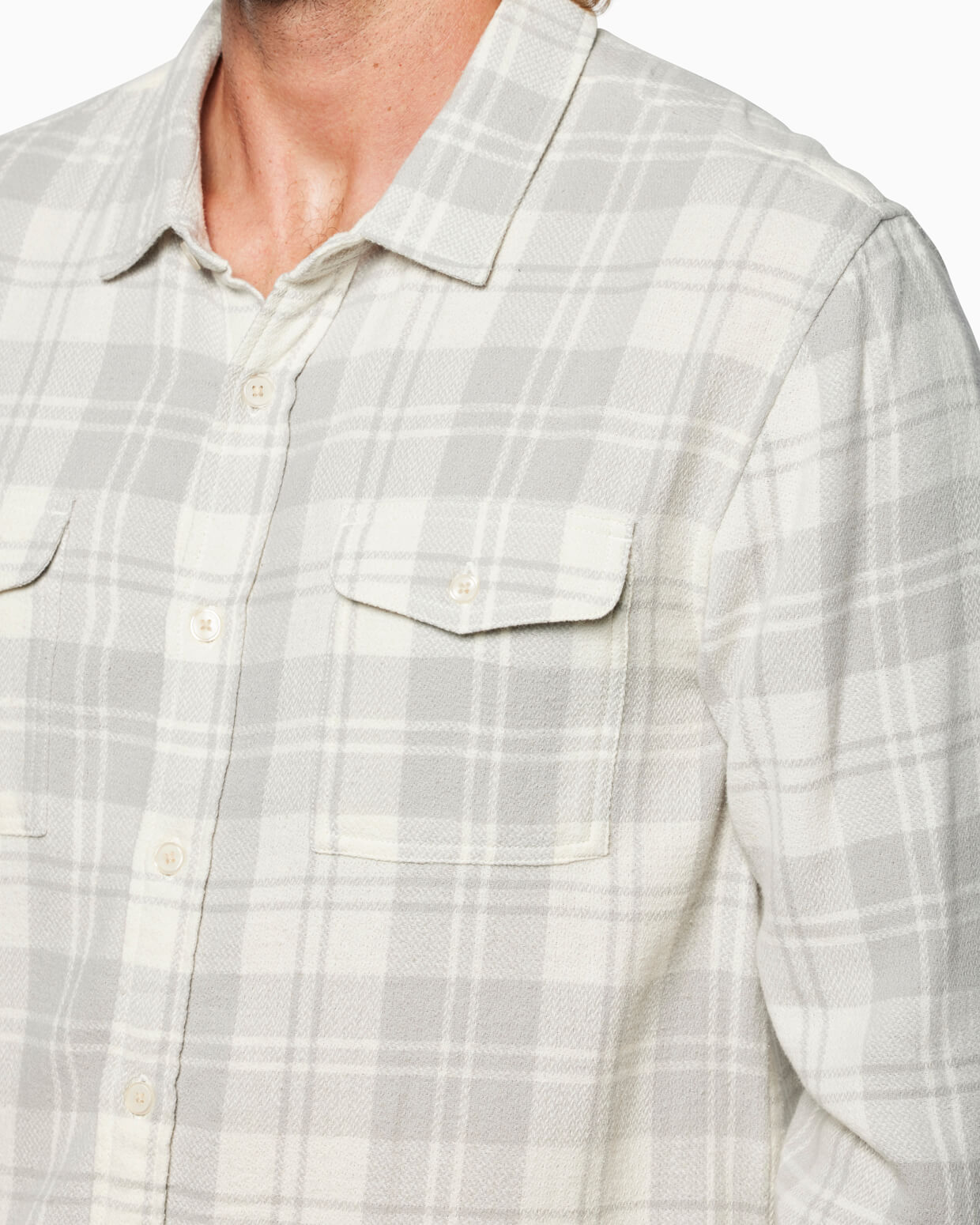 Oakmont Flannel | Vintage White