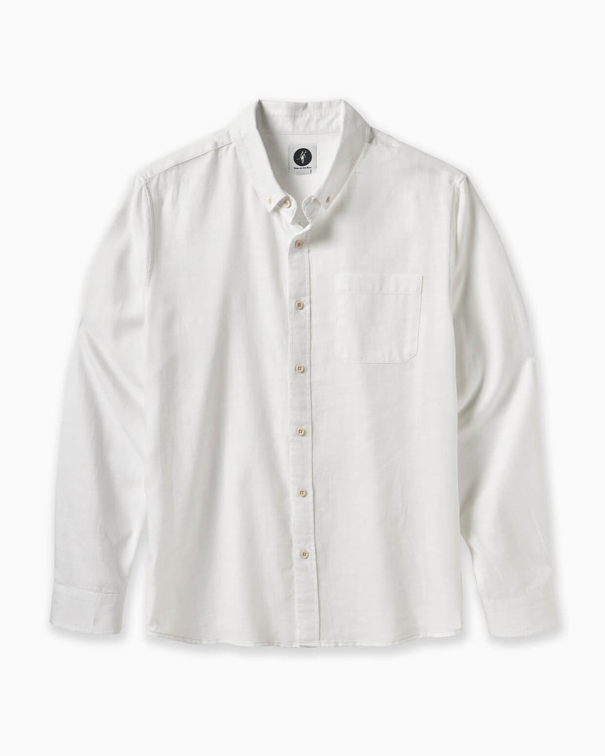 White button-up shirt on a white background #color_white breezeway