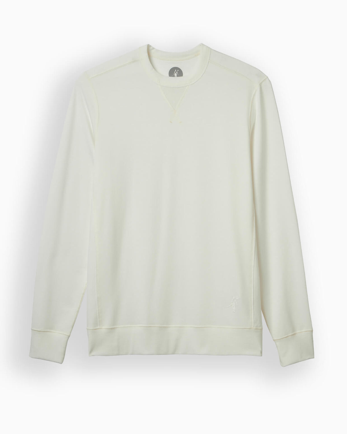 White crewneck on a white background #color_washed white