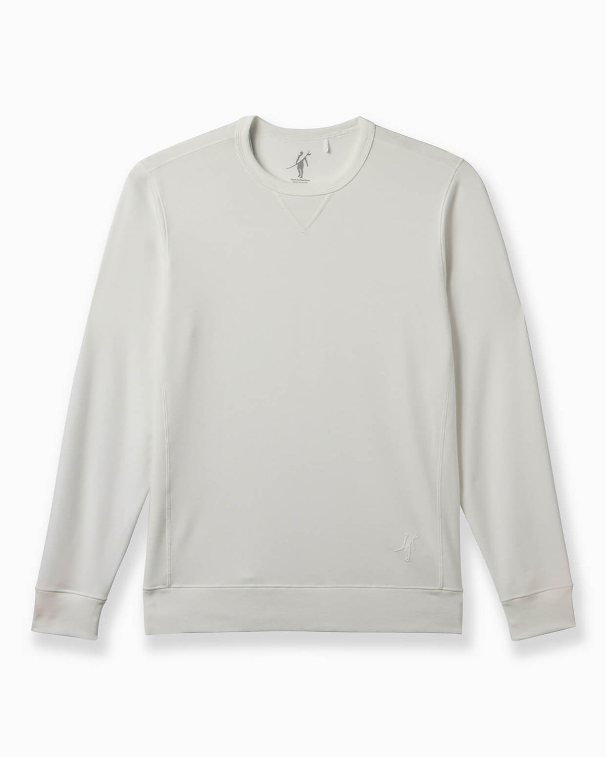 White crewneck on a white background #color_washed white