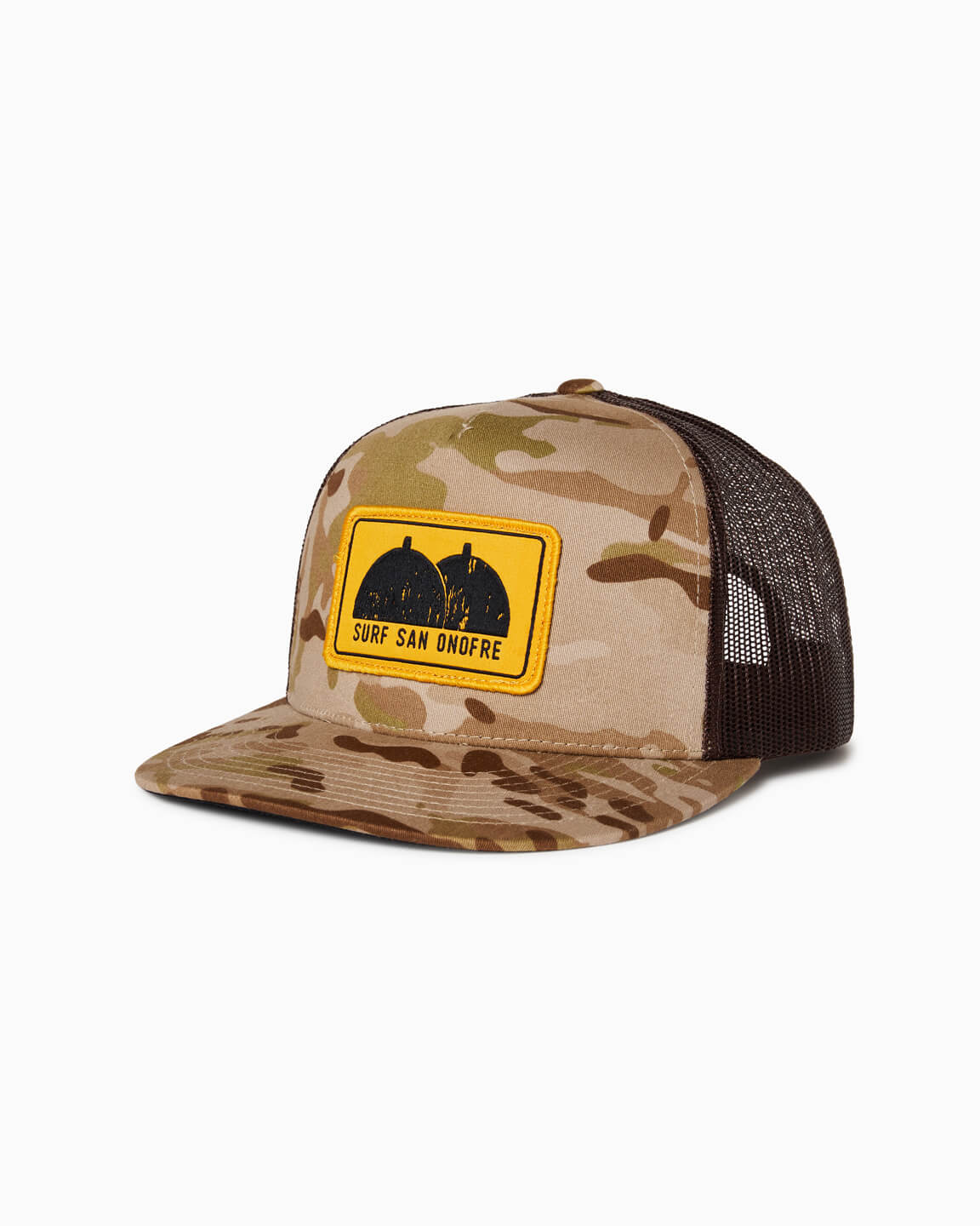 Surf SanO | Trucker Hat side #color_brown camo