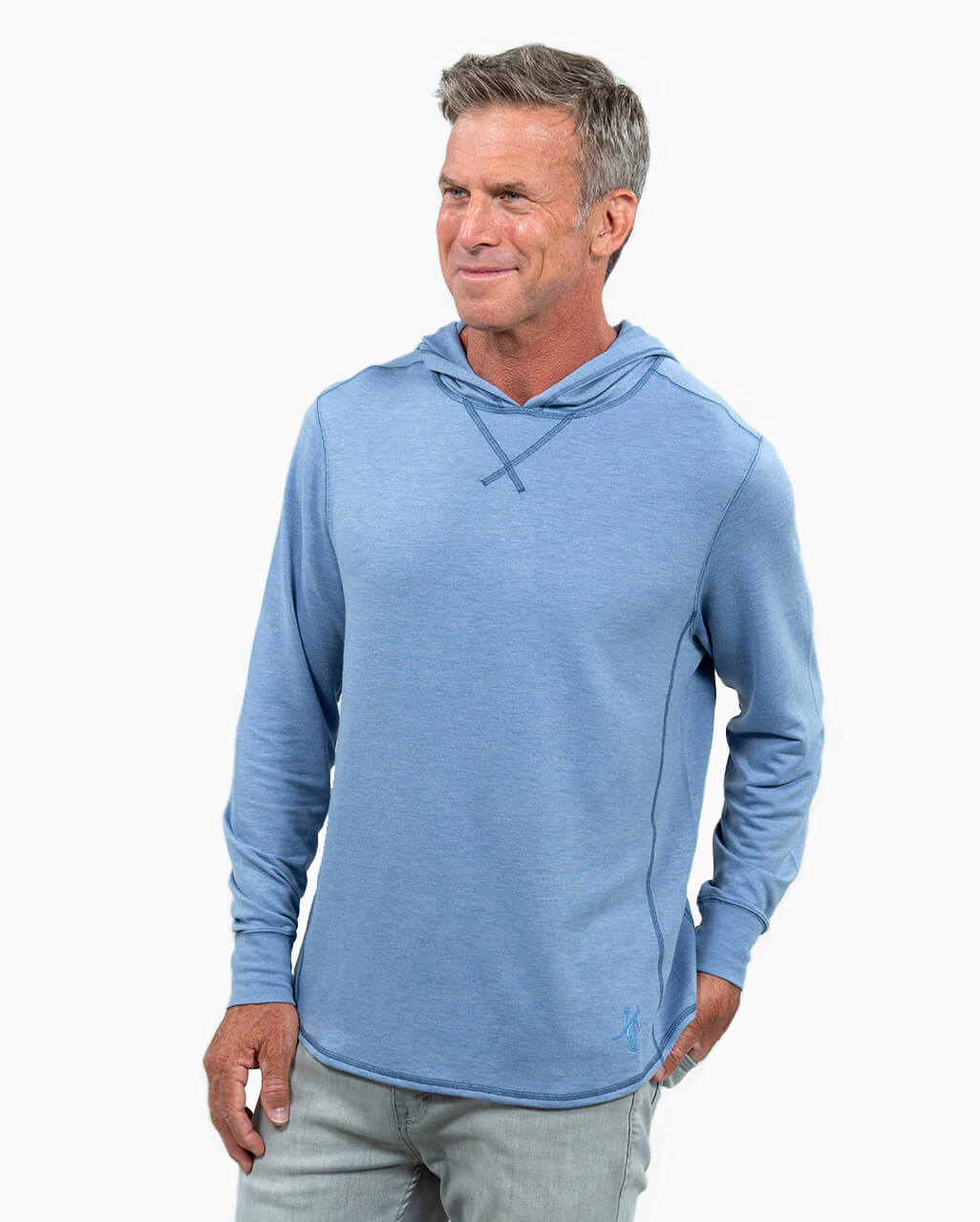 Schooner | Long Sleeve Hoodie (Sea Silk)