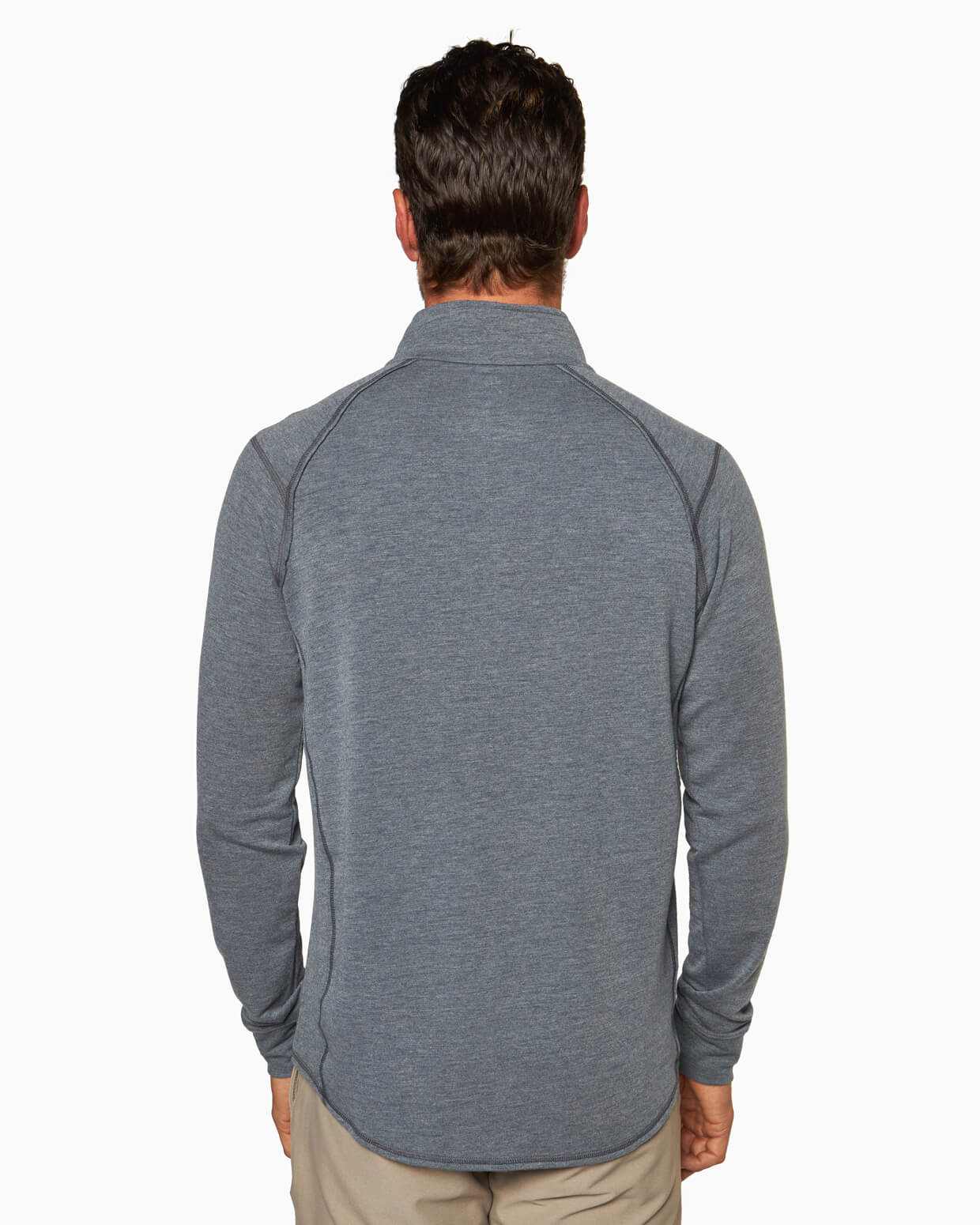 Barrel | Long Sleeve Raglan Half-Zip (Sea Silk)