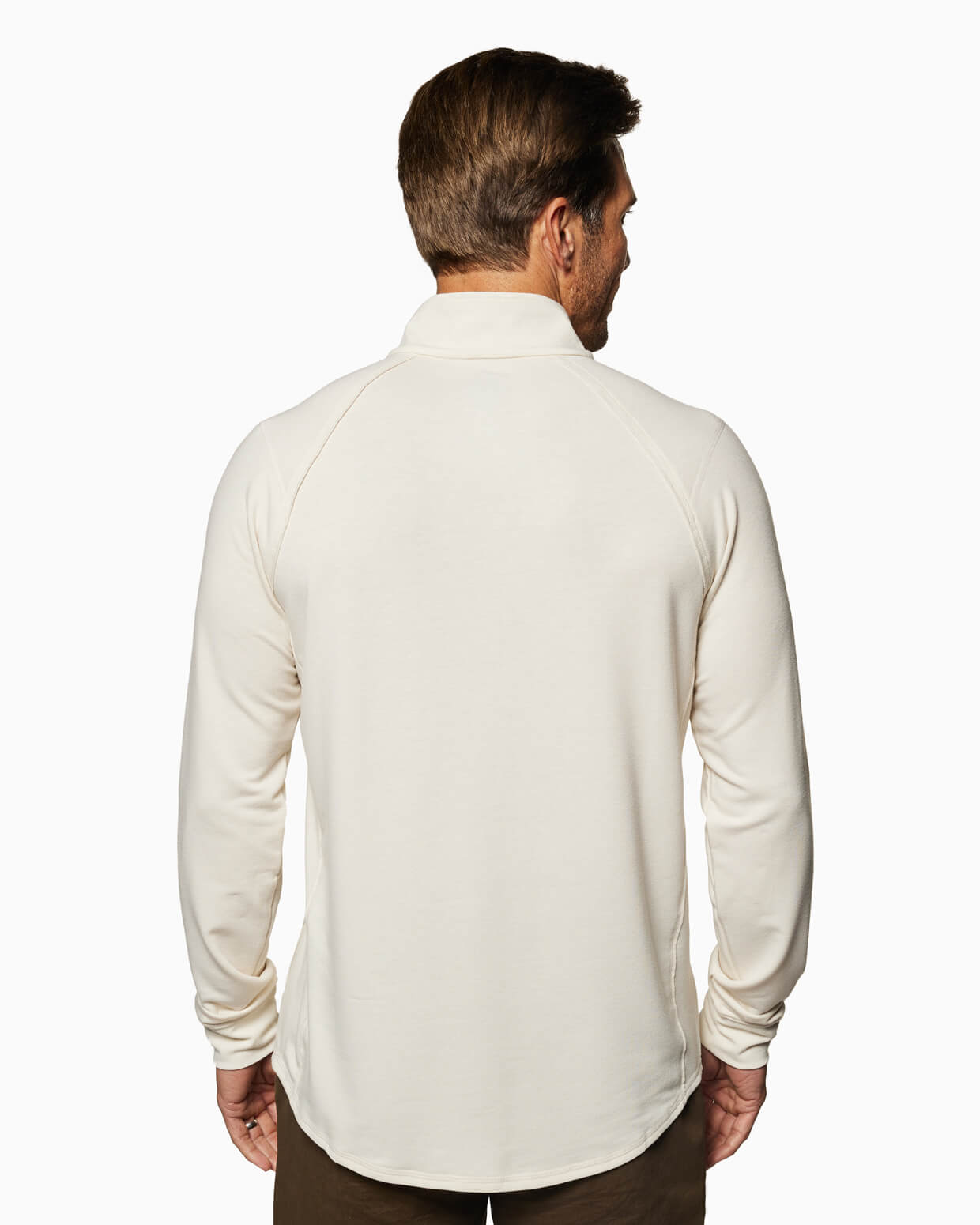 Barrel | Long Sleeve Raglan Half-Zip (Sea Silk)