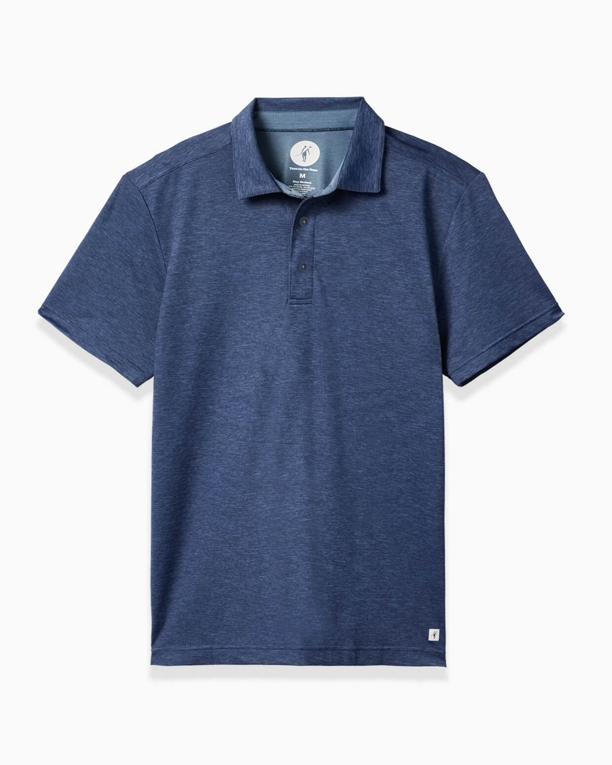 Blue polo shirt on a white background Lido | Performance Polo DARK NAVY flat #color_dark navy