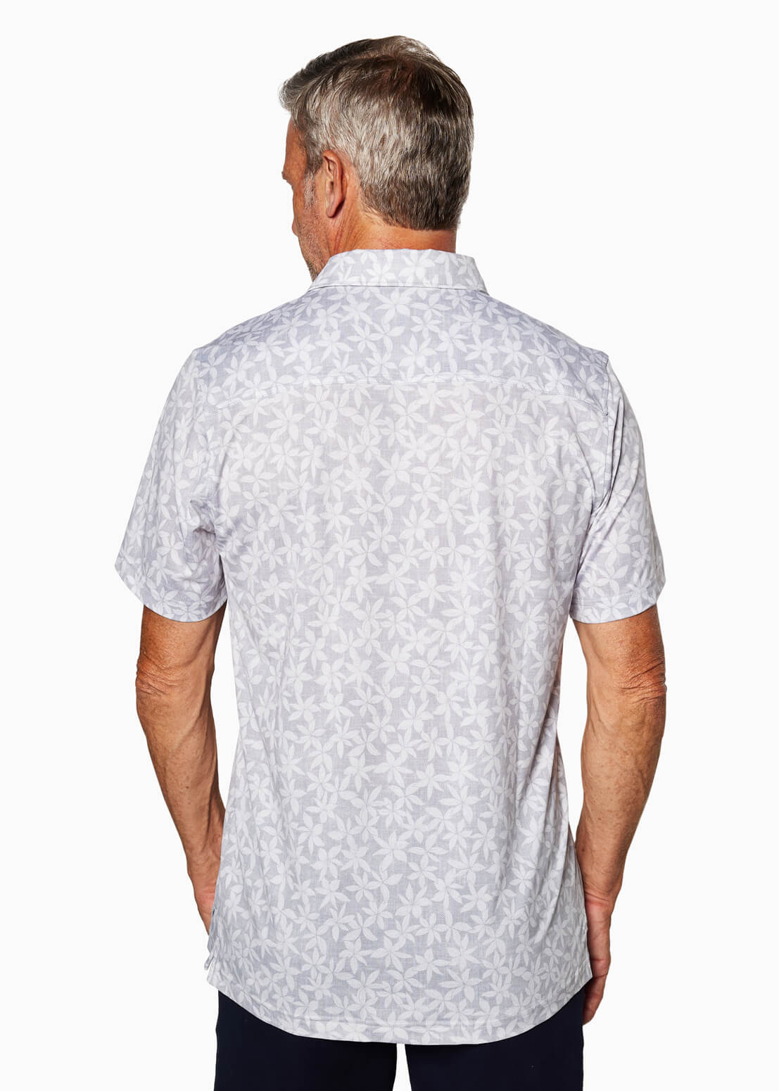 Ace Polo | Light Grey Floral