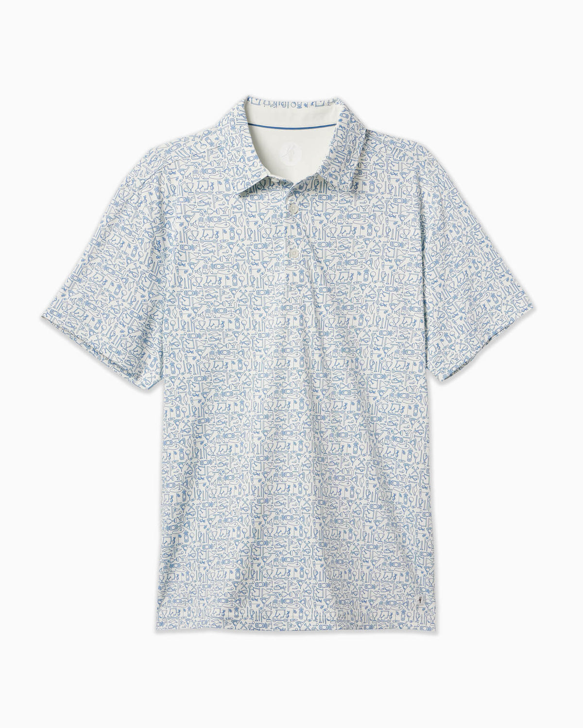 Clubhouse Polo | White Tee Time FLAT #color_white tee time