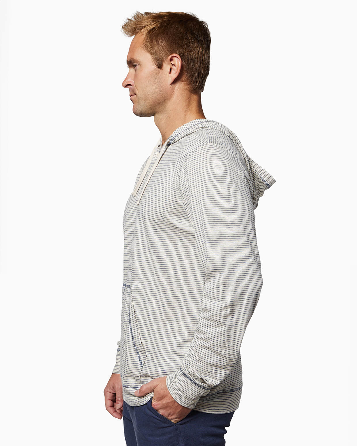 Topside Hoodie | Natural Stripe
