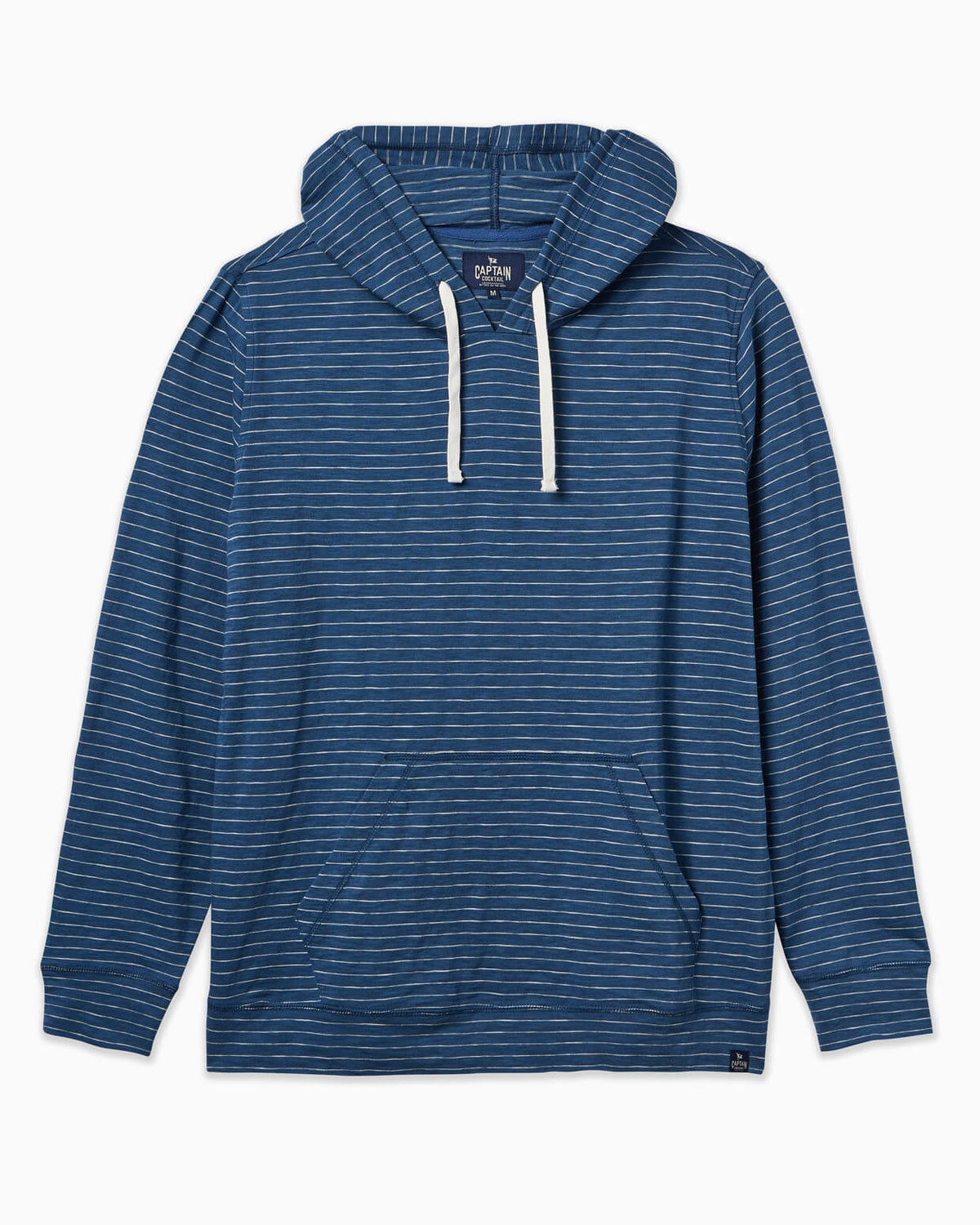 Topside Hoodie | Indigo Stripe FLAT #color_indigo stripe
