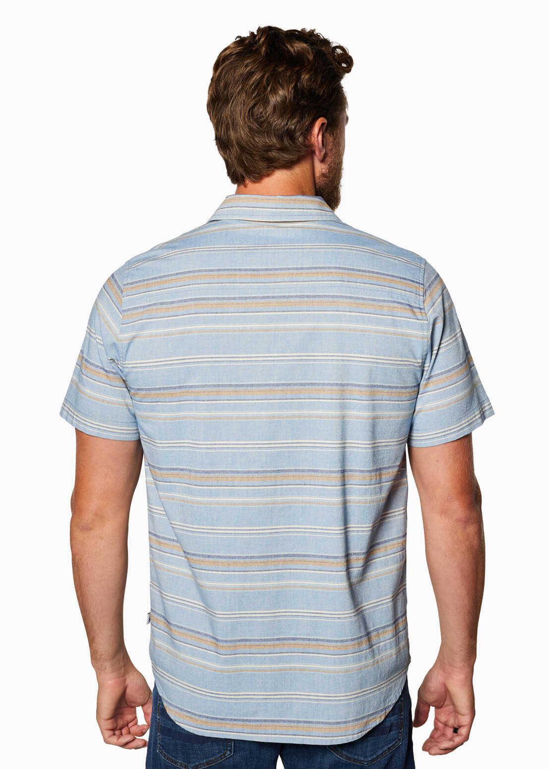 Coastline Woven | Blue Multi Stripe