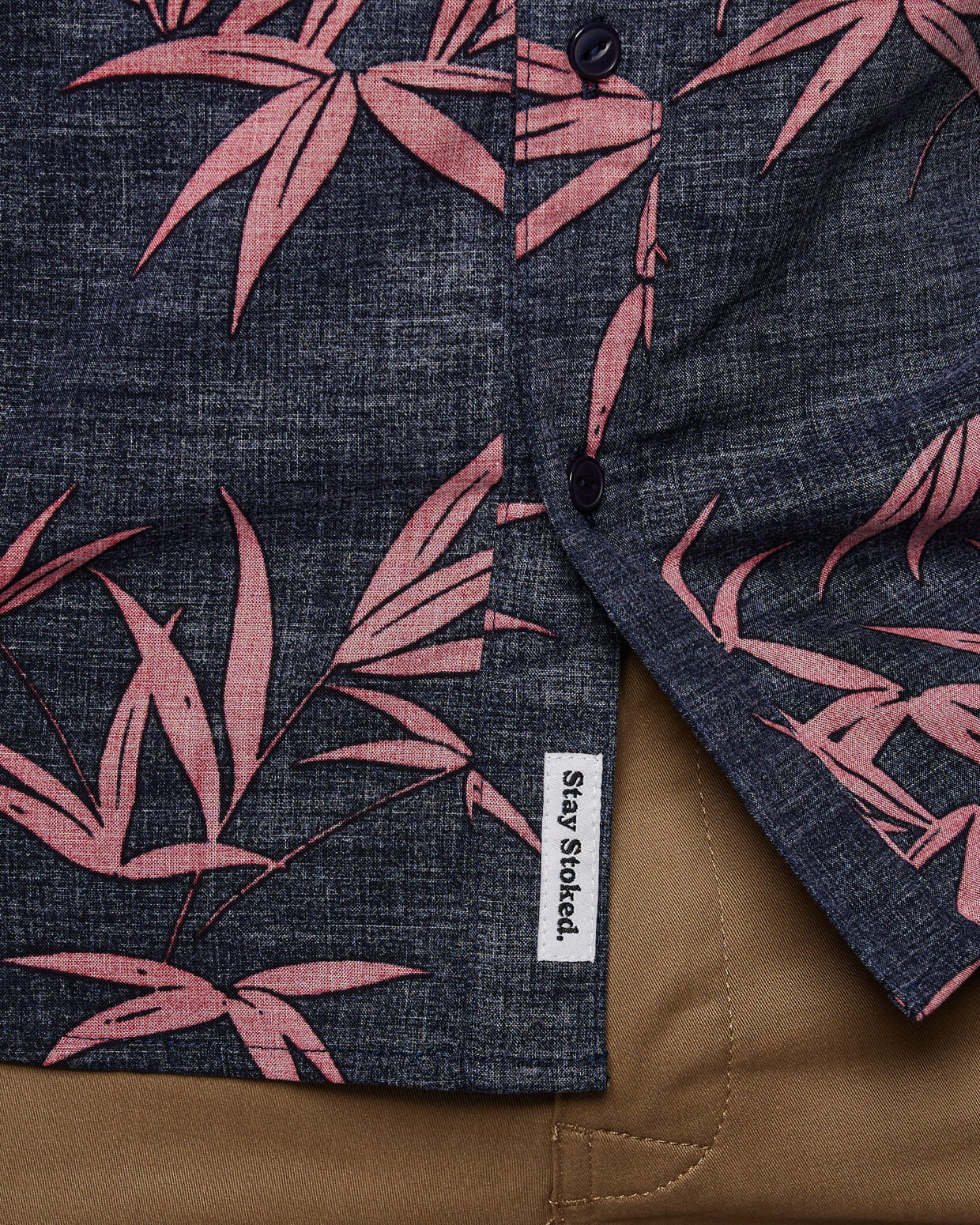 Coastline Woven | Bamboo Navy