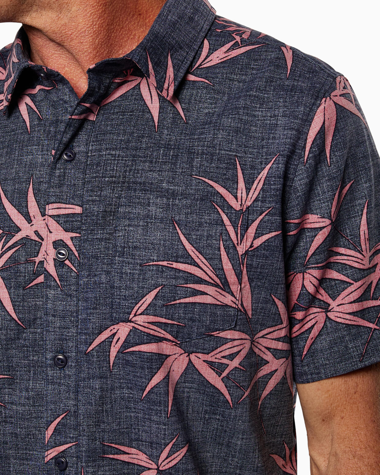 Coastline Woven | Bamboo Navy