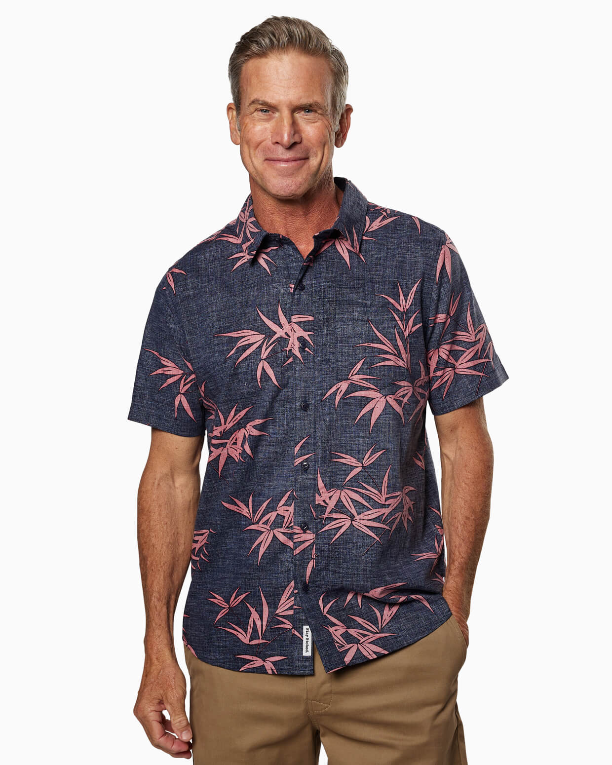 Coastline Woven | Bamboo Navy