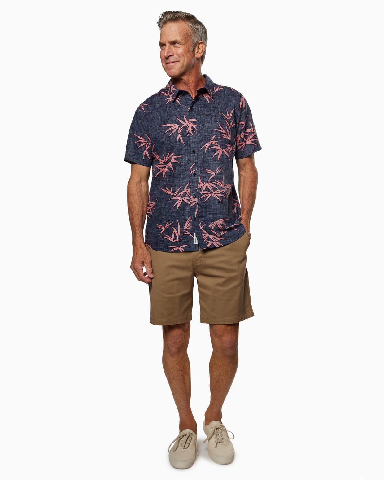 Coastline Woven | Bamboo Navy