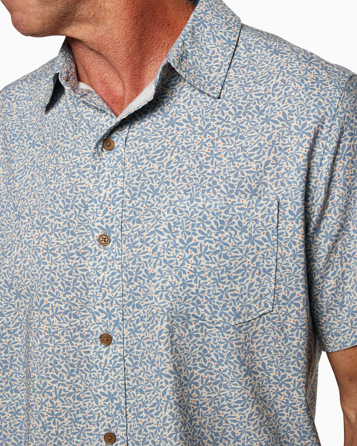 Coastline Woven | Pearl Micro Floral