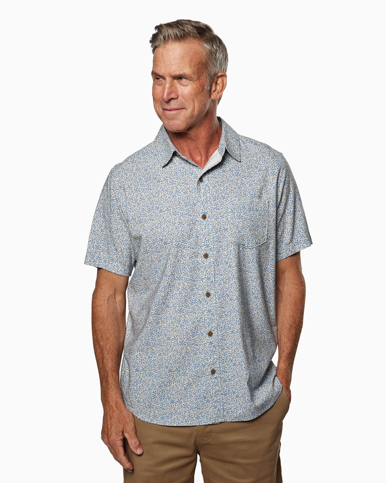 Coastline Woven | Pearl Micro Floral