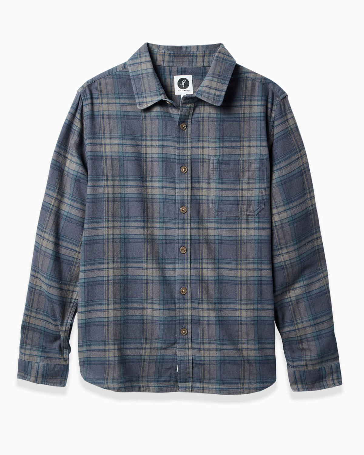 Atwater | Flannel Shirt FRONT flat #color_charcoal