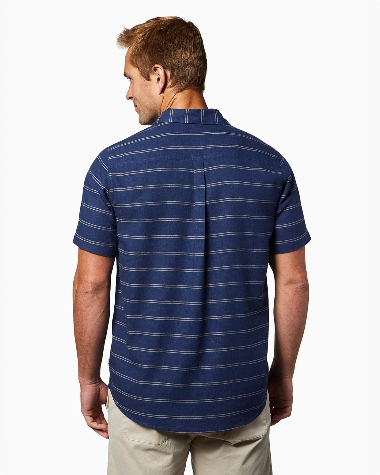 Coastline Woven | Navy Stripe