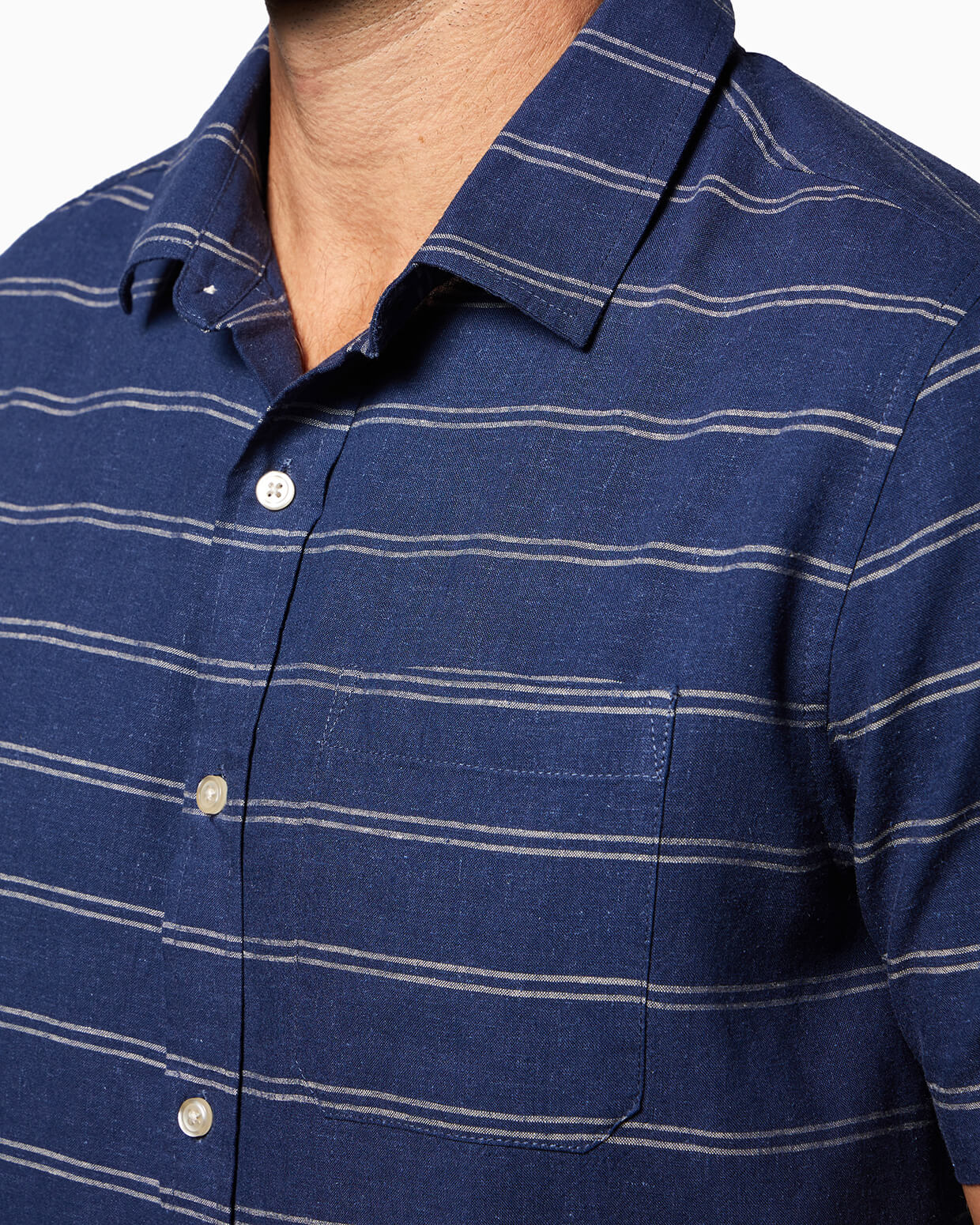 Coastline Woven | Navy Stripe