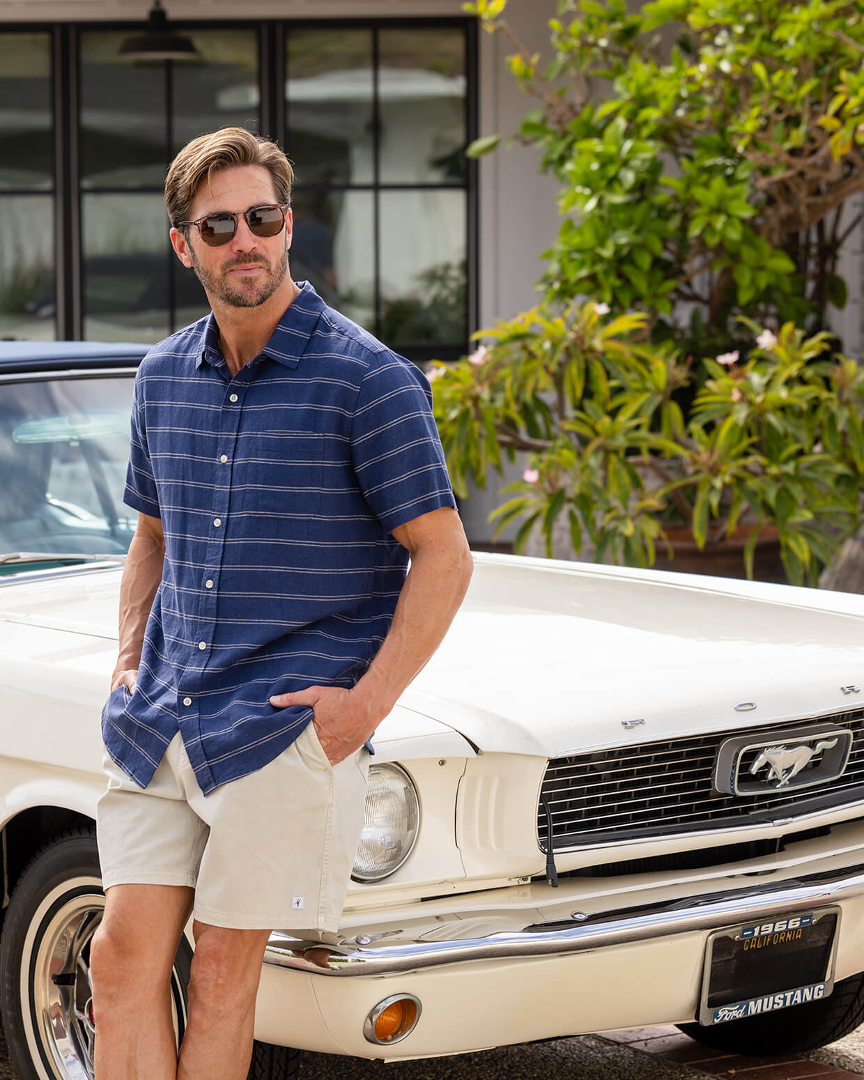 Coastline Woven | Navy Stripe