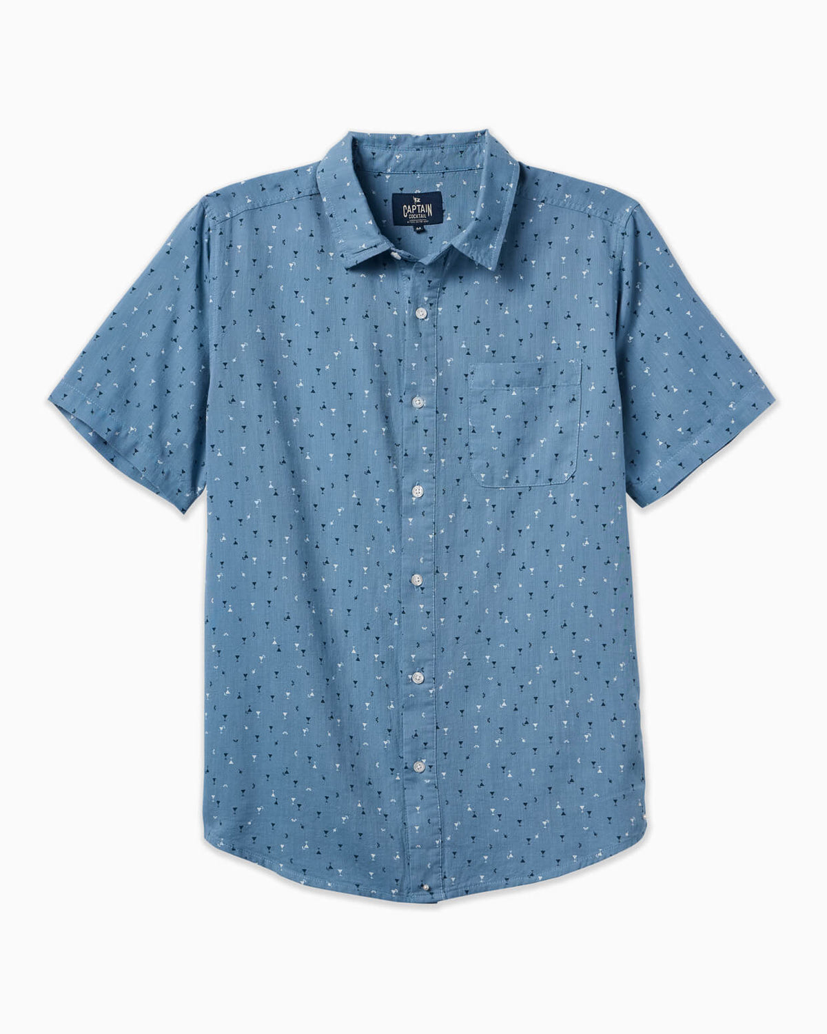 Happy Hour | Button Up Shirt FLAT #color_happy hour chambray