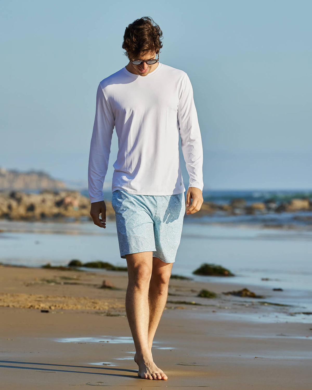 Protector Element Guard | UPF 50+ Long Sleeve UV Protective Shirt WHITE lifestyle #color_white