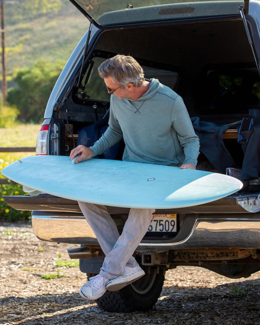 Schooner | Long Sleeve Hoodie (Sea Silk)