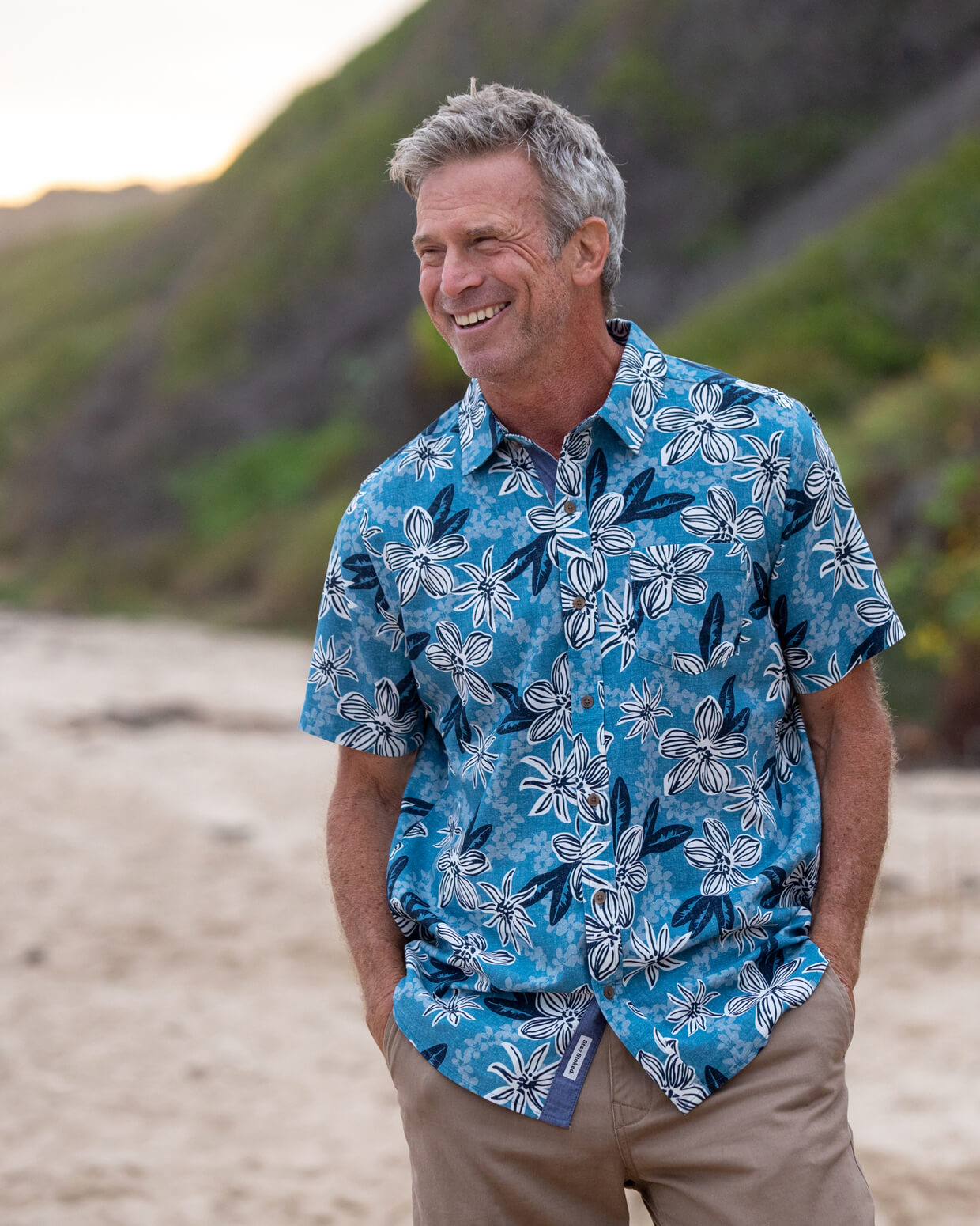 Coastline Woven | Blue Floral