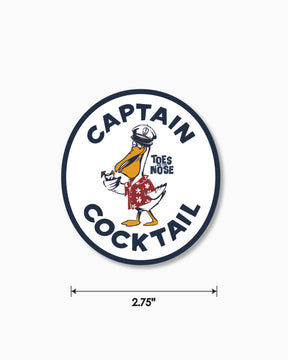 Captain Cocktail | Sticker dims
