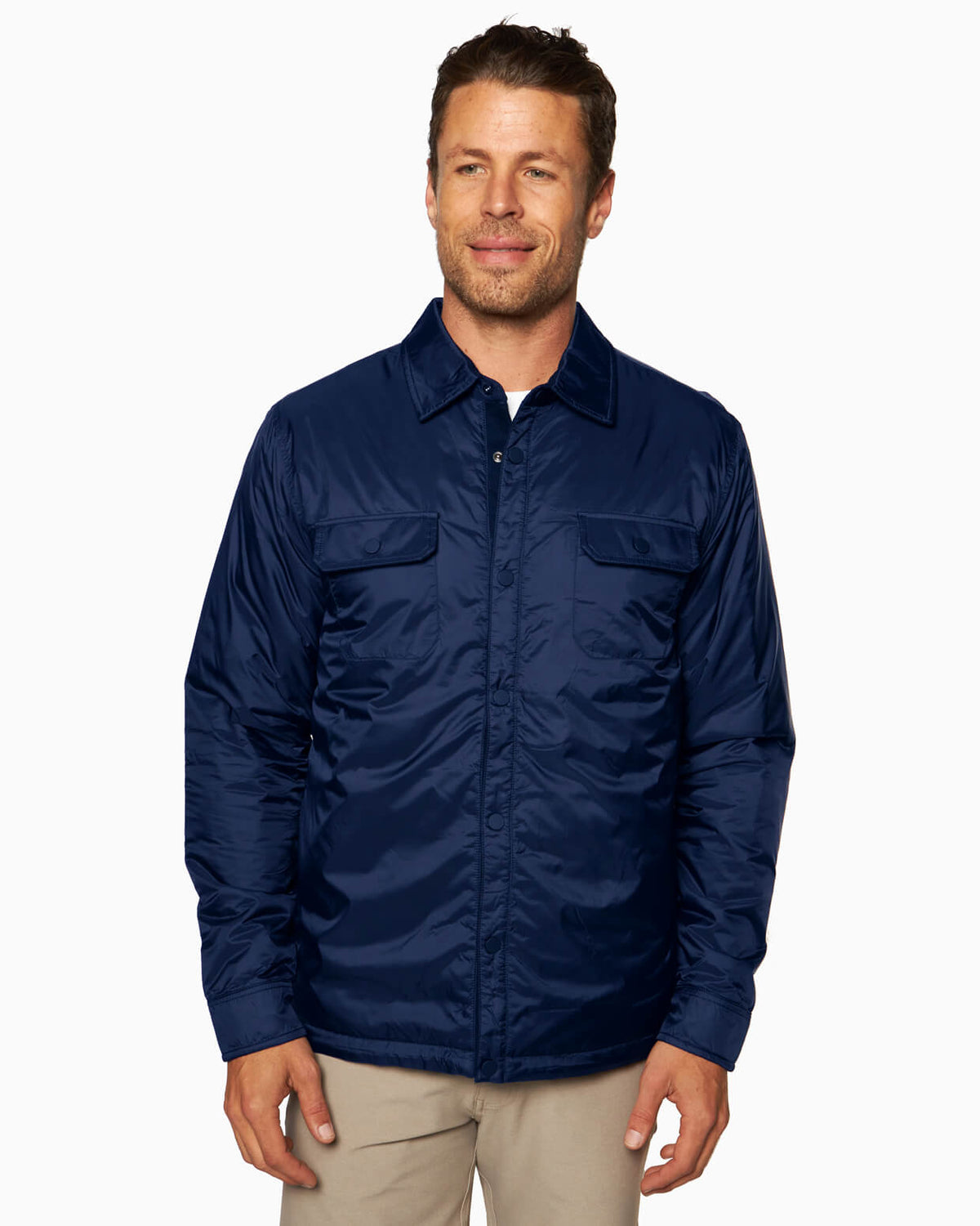 State Parka | PrimaLoft® Insulated Jacket NAVY front #color_navy