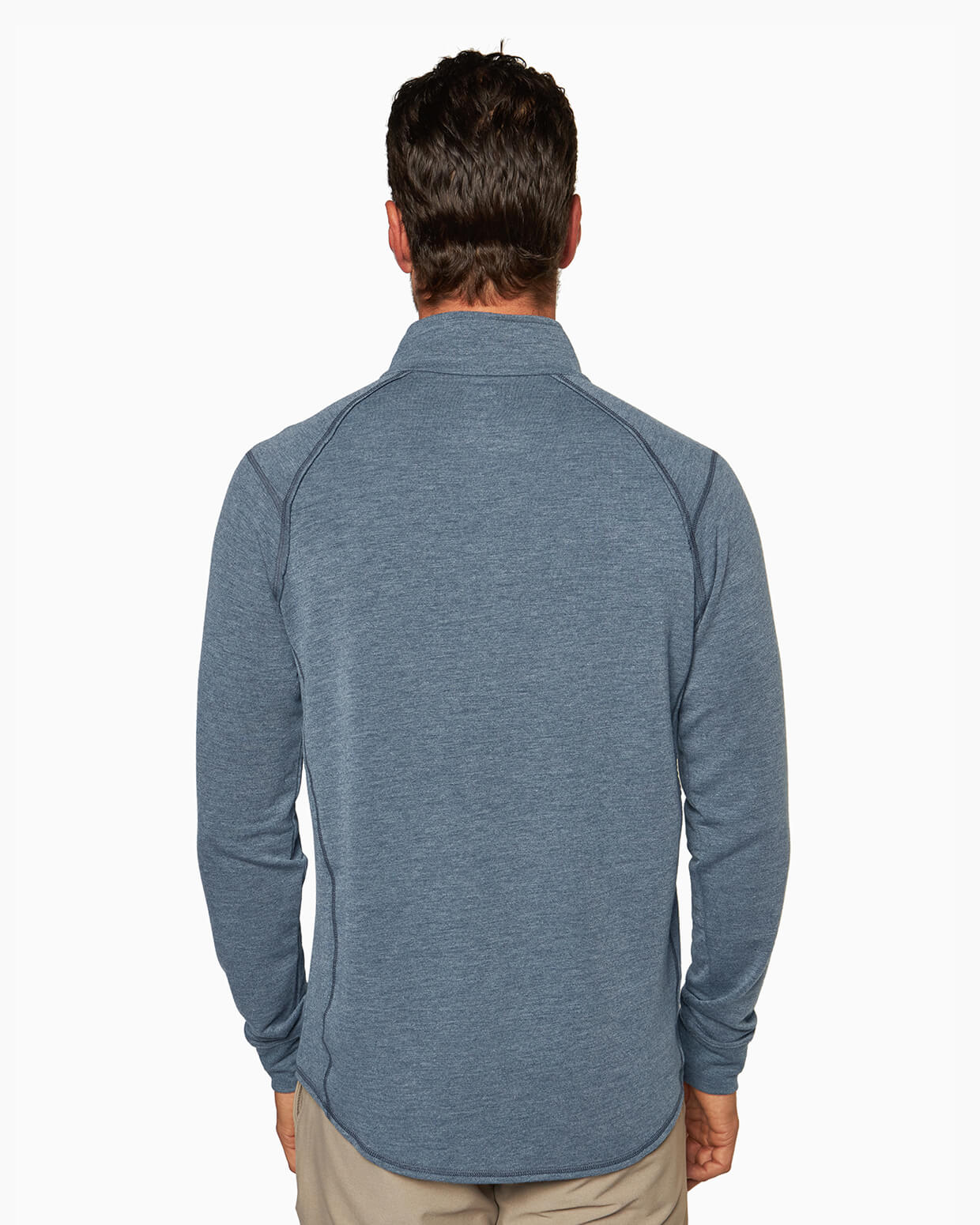 Barrel | Long Sleeve Raglan Half-Zip (Sea Silk)