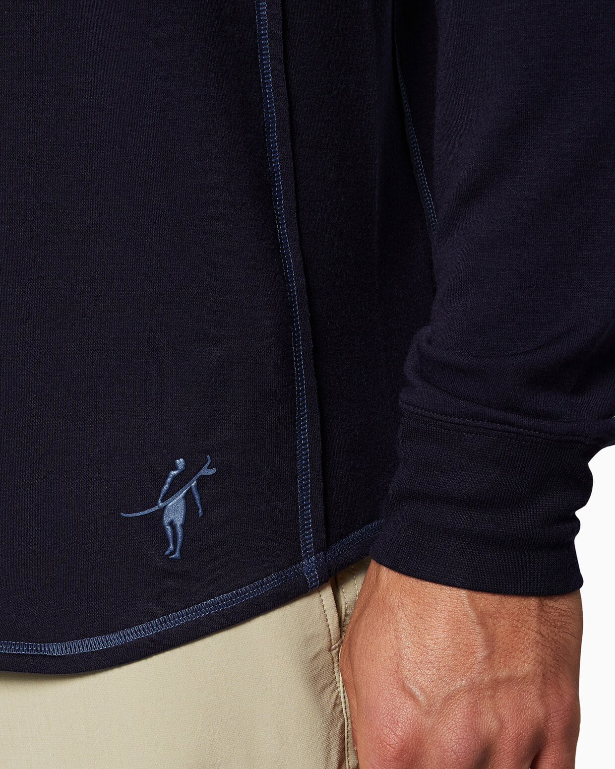 Barrel | Long Sleeve Raglan Half-Zip (Sea Silk)
