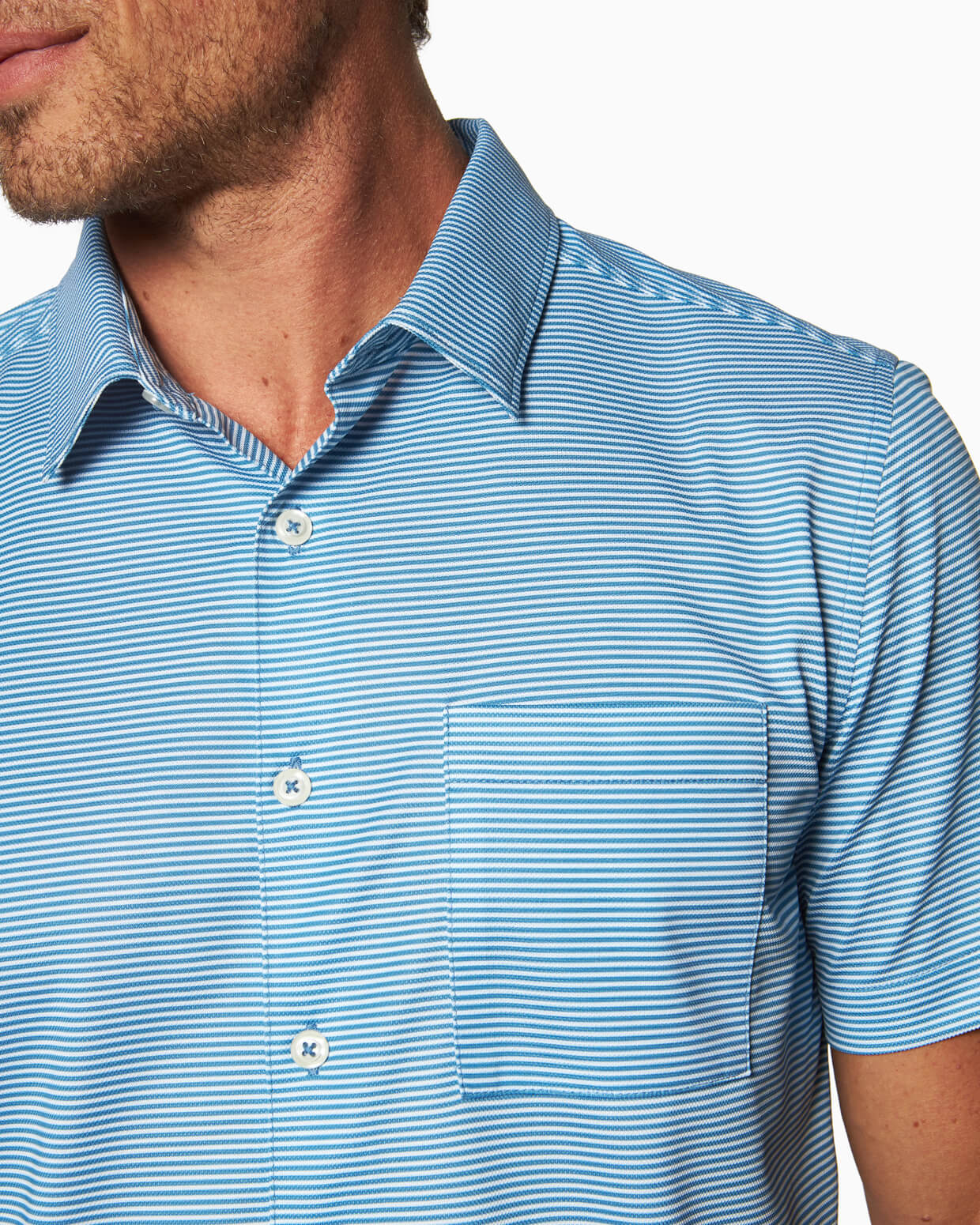 Myrtle Beach | Performance Button-Up MYRTLE OCEAN detail