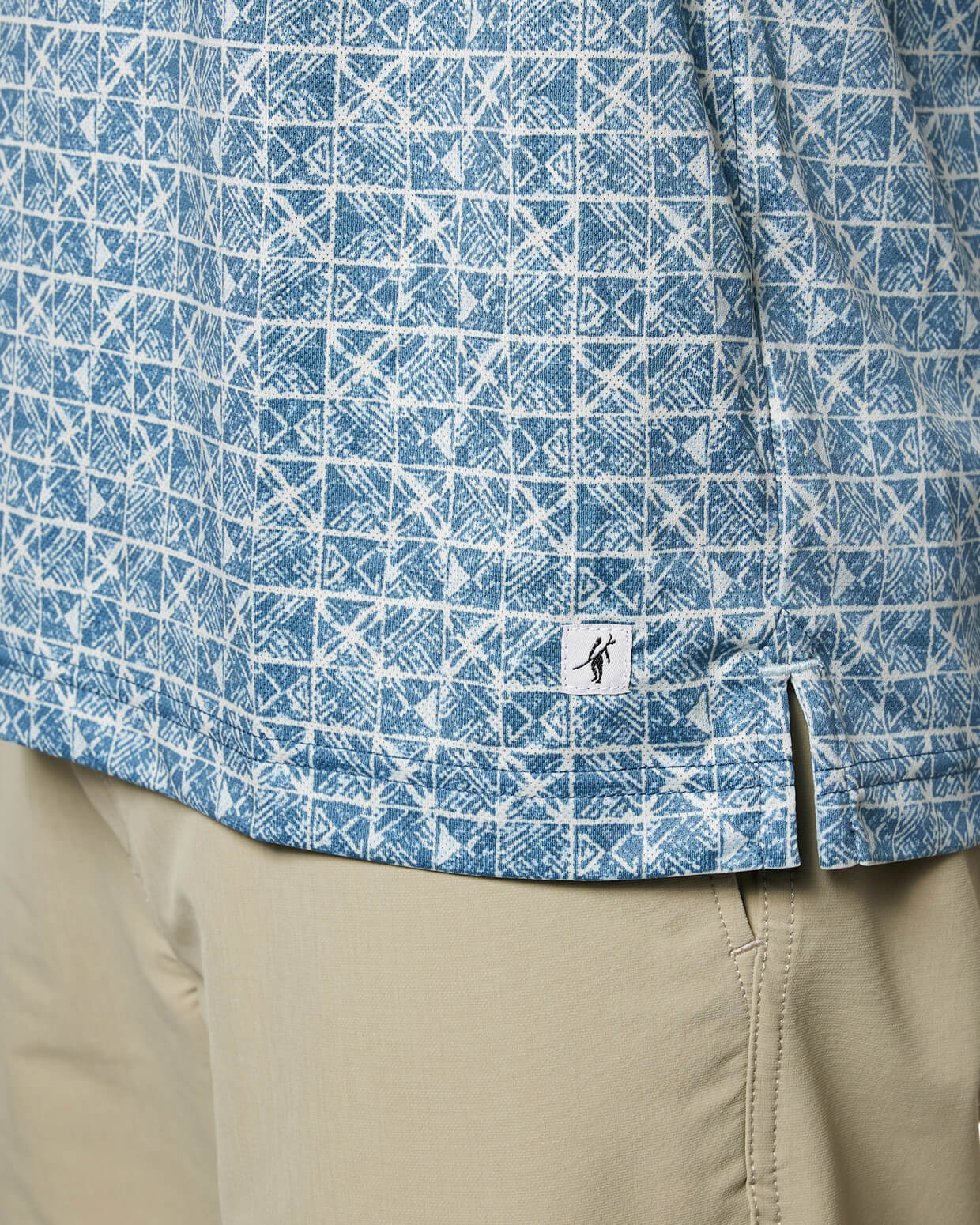 Ace Polo | Blue Batik Block
