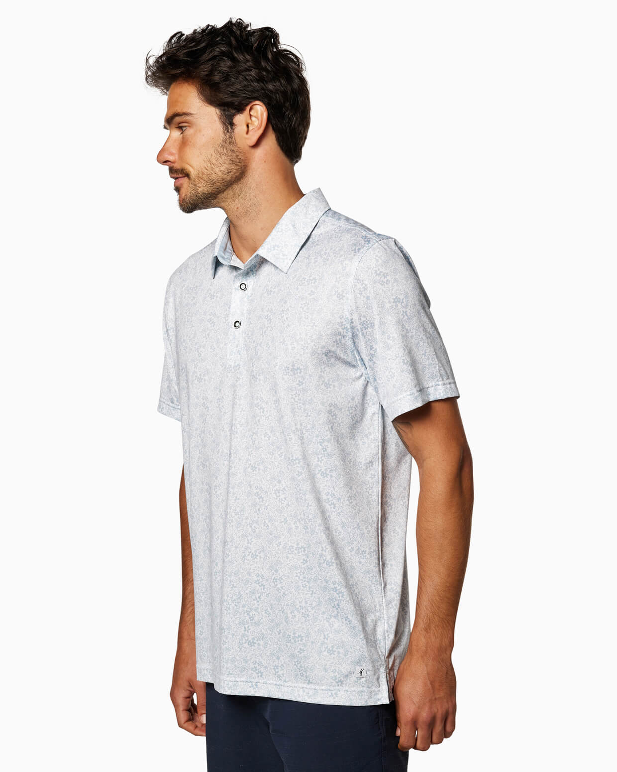 Ace Polo | White Floral