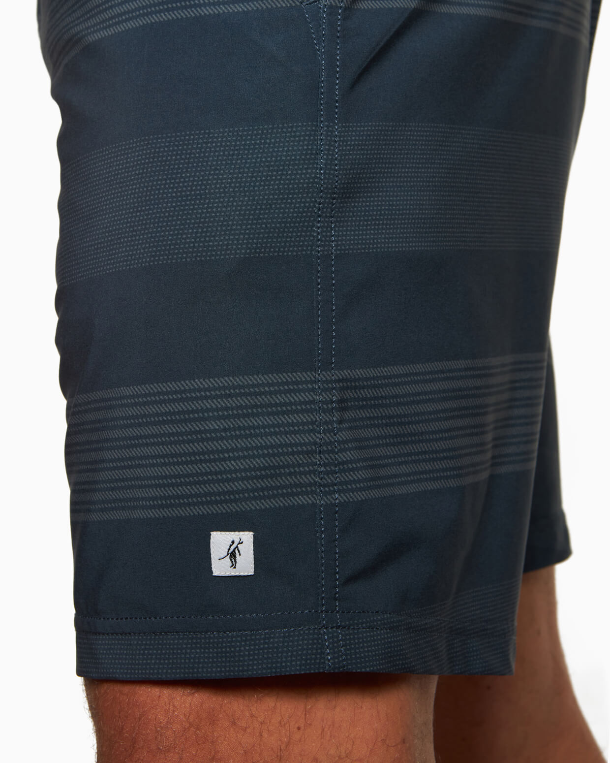 Avalon | Athletic Short NAVY FEED STRIPE detail